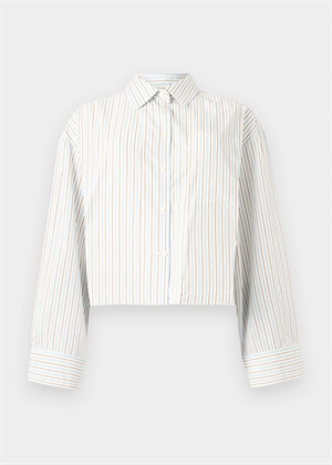 Dan-Astha ls cropped skjorte Snow White Stripes Selected Femme